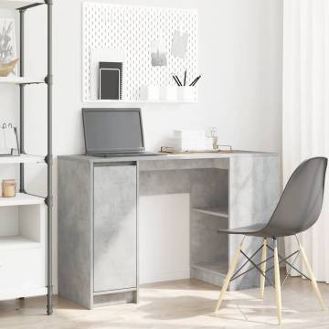 Desk Concrete Grey 120x42x76 cm - Stylish & Functional