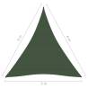 Sunshade Sail 160 g/m² Dark Green 5x6x6 m HDPE - Hipomarket