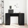 Black Oak Desk 120x42 cm - Durable Engineered Wood | HipoMarket