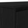 Black Oak Desk 120x42 cm - Durable Engineered Wood | HipoMarket