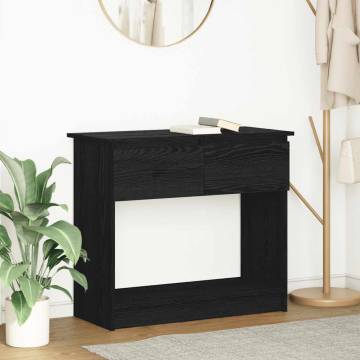 Console Table with Drawers - Black, Modern Storage Solution