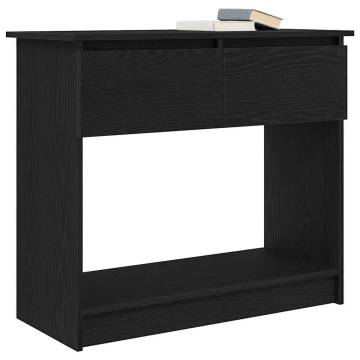 Console Table with Drawers - Black, Modern Storage Solution