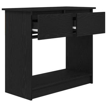 Console Table with Drawers - Black, Modern Storage Solution