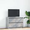  TV Cabinet Concrete Grey 80x35x54 cm Engineered Wood Colour concrete grey Quantity in Package 1 Width 80 cm 