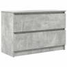 Stylish Concrete Grey TV Cabinet - 80x35x54 cm