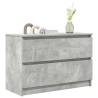 Stylish Concrete Grey TV Cabinet - 80x35x54 cm