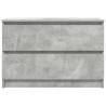 Stylish Concrete Grey TV Cabinet - 80x35x54 cm