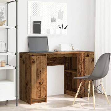 Old Wood Desk 120x42x76 cm - Engineered Wood | HipoMarket