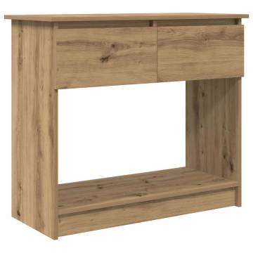 Artisan Oak Console Table with Drawers - Modern & Versatile