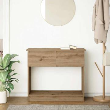 Artisan Oak Console Table with Drawers - Modern & Versatile