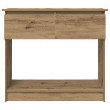 Artisan Oak Console Table with Drawers - Modern & Versatile