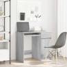  Desk Grey Sonoma 86x49x76 cm Engineered Wood Colour grey sonoma 