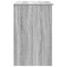 Desk Grey Sonoma - 86x49x76 cm Engineered Wood | HipoMarket