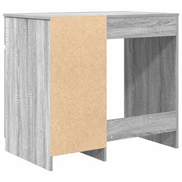 Desk Grey Sonoma - 86x49x76 cm Engineered Wood | HipoMarket