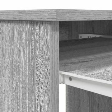 Desk Grey Sonoma - 86x49x76 cm Engineered Wood | HipoMarket