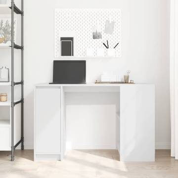 Desk White 120x42x76 cm Engineered Wood - Stylish & Functional