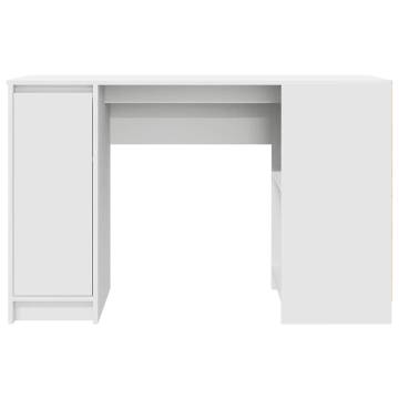 Desk White 120x42x76 cm Engineered Wood - Stylish & Functional