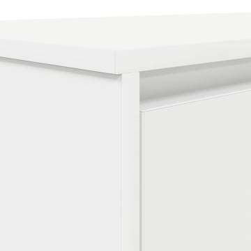 Desk White 120x42x76 cm Engineered Wood - Stylish & Functional