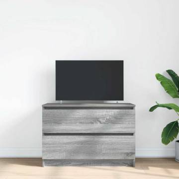 TV Cabinet Grey Sonoma 80x35x54 cm - Durable Engineered Wood