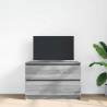 TV Cabinet Grey Sonoma 80x35x54 cm - Durable Engineered Wood