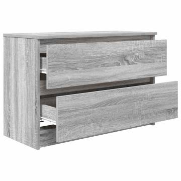 TV Cabinet Grey Sonoma 80x35x54 cm - Durable Engineered Wood