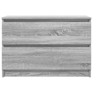 TV Cabinet Grey Sonoma 80x35x54 cm - Durable Engineered Wood