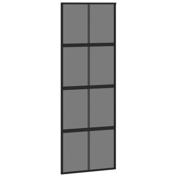 Sliding Door with Hardware Set Black 76x205 cm - Stylish & Durable