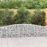 Arched Gabion Baskets 4 pcs 400x30x60/80 cm Galvanised Iron Size 400 x 30 x 60/80 cm Quantity in Package 4 