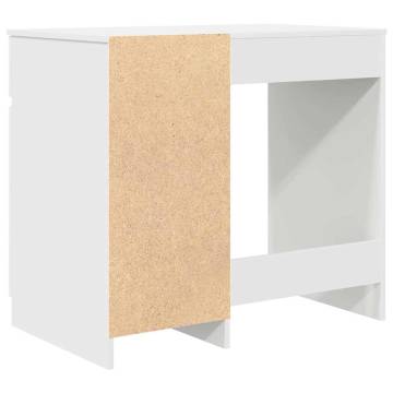 Stylish White Desk 86x49x76 cm | Durable Engineered Wood