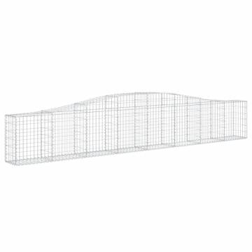 Arched Gabion Baskets (4 pcs) - Decorative Garden Barriers