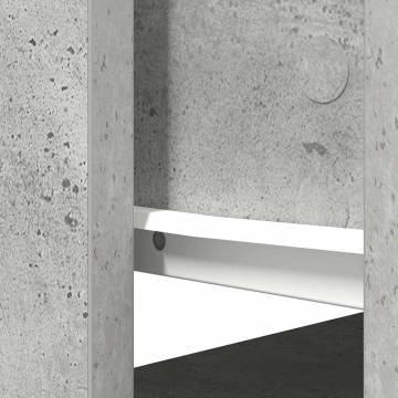 Modern Concrete Grey Console Table with Drawers - 85.5x38.5 cm