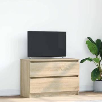 TV Cabinet Sonoma Oak 80x35x54 cm - Durable & Stylish Design