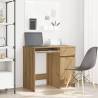  Desk Artisan Oak 86x49x76 cm Engineered Wood Colour artisan oak 