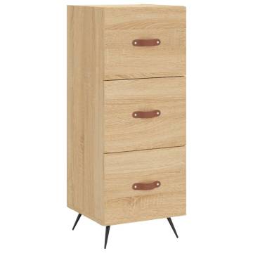 Elegant Highboard Sonoma Oak - 34.5x34x180 cm Engineered Wood