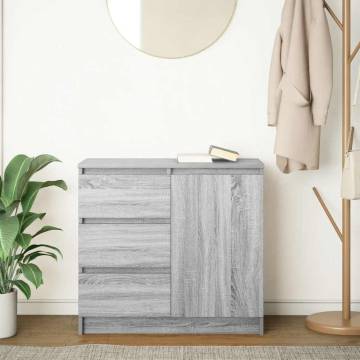 Sideboard with Drawer Grey Sonoma - 71x35x65 cm | HipoMarket
