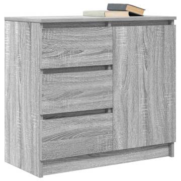 Sideboard with Drawer Grey Sonoma - 71x35x65 cm | HipoMarket