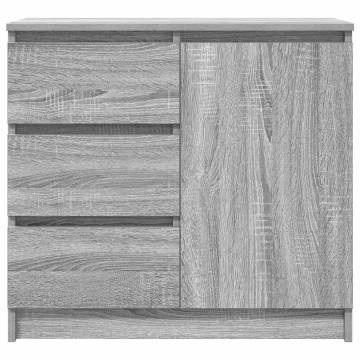 Sideboard with Drawer Grey Sonoma - 71x35x65 cm | HipoMarket