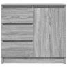 Sideboard with Drawer Grey Sonoma - 71x35x65 cm | HipoMarket