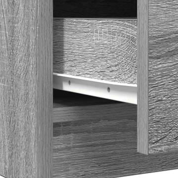 Sideboard with Drawer Grey Sonoma - 71x35x65 cm | HipoMarket
