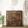 Stylish Smoked Oak Sideboard with Drawers - 100.5x35x98.5 cm