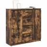 Stylish Smoked Oak Sideboard with Drawers - 100.5x35x98.5 cm