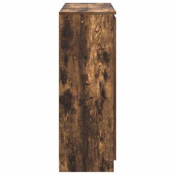 Stylish Smoked Oak Sideboard with Drawers - 100.5x35x98.5 cm