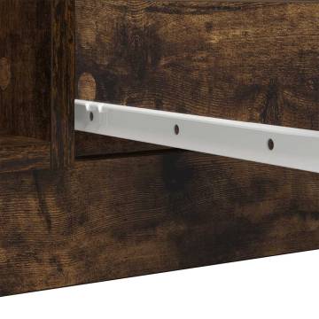 Stylish Smoked Oak Sideboard with Drawers - 100.5x35x98.5 cm
