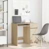  Desk Sonoma Oak 86x49x76 cm Engineered Wood Colour sonoma oak 