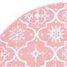 Luxury Pink Christmas Tree Skirt with Sock - 90 cm Fabric