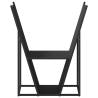 Sturdy Black Firewood Rack - 69.5x35x81 cm Cold-Rolled Steel