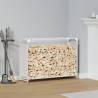  Firewood Rack White 90x28x65 cm Cold-rolled steel Size 90 x 28 x 65 cm Colour white 