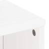 ODDA White 5 pcs Side Cabinets - Solid Pine Wood Storage