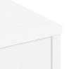 ODDA White 5 pcs Side Cabinets - Solid Pine Wood Storage