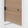 ODDA White 5 pcs Side Cabinets - Solid Pine Wood Storage